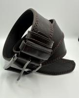 Ремень кожаный унисекс 45-40-ЦСО-12С, модель 2-2, коричневый