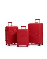 Чемодан - Maleta PP-53 красный комплект 3 шт