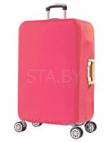 Чехол для чемодана "Сияние" L эластичный розовый