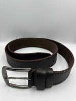 Ремень джинсовый 45ДЖЭК101 КРЭК антик, темно-коричневый