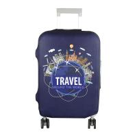 Чехол для чемодана эластичный синий Тревел S малый