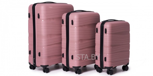 Чемодан - Pride PP9802 пудровый S (малый)