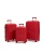 Чемодан - Maleta PP-53 красный комплект 3 шт