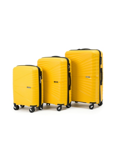 Чемодан - Pride PP9702 желтый L (большой)