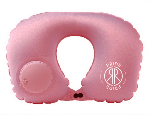 Подушка надувная дорожная PRIDE розовый
