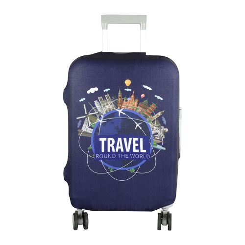 Чехол для чемодана эластичный синий Тревел S малый