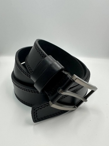 Ремень брючный НП35ММ102 2шитый, черный