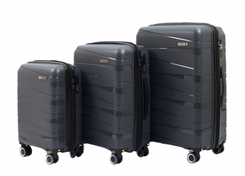 Чемодан - Pride PP201 серый L (большой)