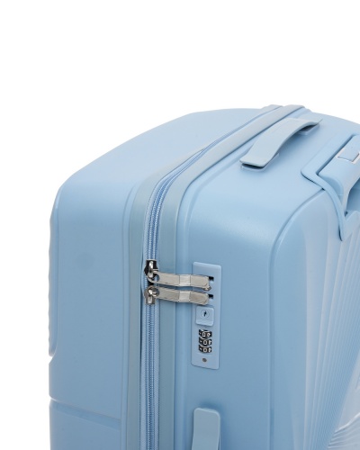 Чемодан - Maleta PP-53 серо-голубой L (большой)