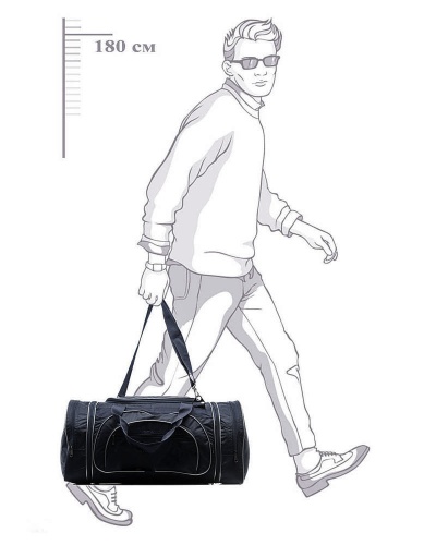 Сумка Pride А114 54(66)х28х27 см, 41(50) л. черный