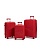 Чемодан - Maleta PP-53 красный комплект 3 шт