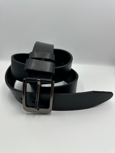 Ремень джинсовый 40ДЖЭК100 глад мат, черный