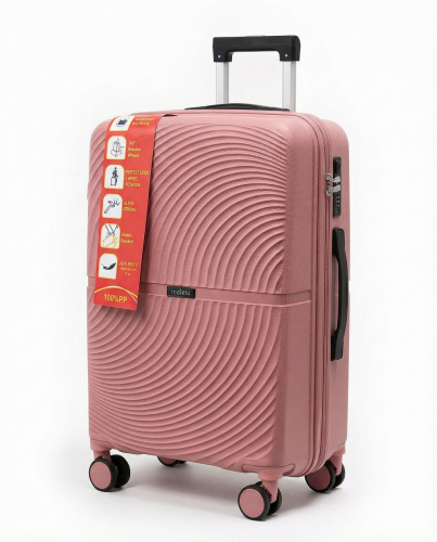 Чемодан - Maleta PP-508 пудровый M (средний)