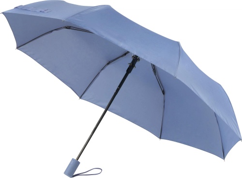 Зонт полуавтоматический складной, 98 см, голубой