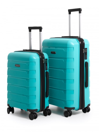 Чемодан - Pride PP9602 бирюзовый M (средний) УЦЕНКА