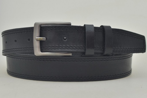 Ремень брючный НП35ММ102 2шитый, черный
