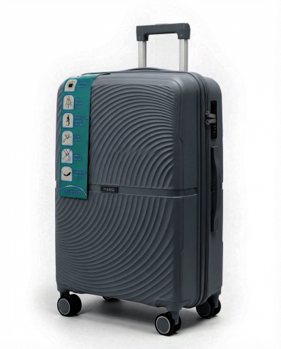 Чемодан - Maleta PP-508 серый M (средний)