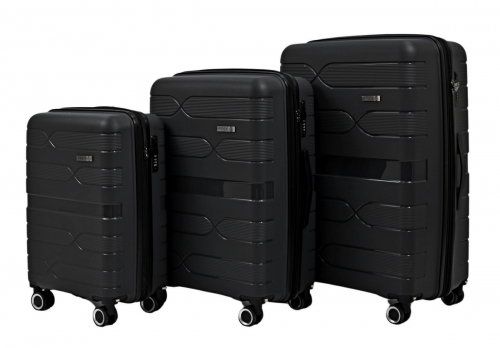 Чемодан - Pride PP204 черный S+ (малый+)