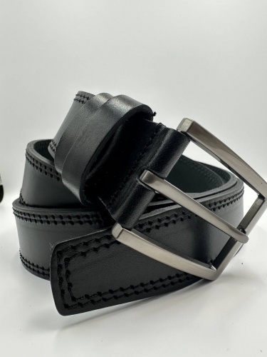 Ремень брючный НП35ММ102 2шитый, черный