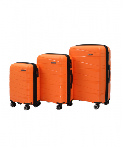 Чемодан - Pride PP201 оранжевый комплект 3 шт