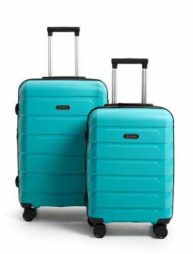 Чемодан - Pride PP9602 бирюзовый M (средний) УЦЕНКА