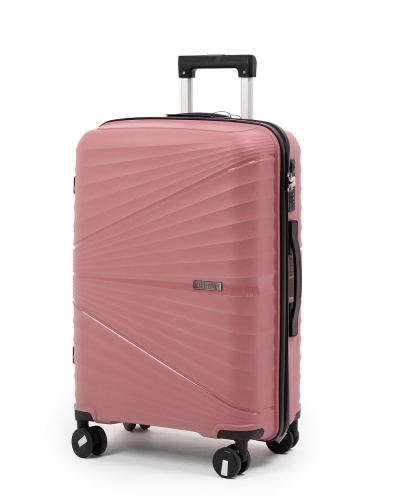 Чемодан - Pride PP9702 пудровый L (большой)