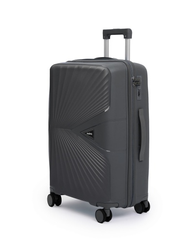 Чемодан - Maleta PP-53 темно-серый комплект 3 шт