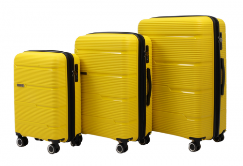 Чемодан - Pride PP203 желтый L (большой)