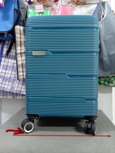 Чемодан - Pride PP203 синий, морская волна S (малый) УЦЕНКА