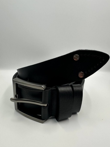 Ремень джинсовый 45ДЖЭК100-107КЛ, черный