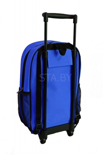 Чемодан-рюкзак детский 3 в 1 синий с игрушкой "Малышарики. Барашек"