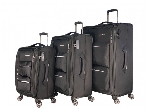 Чемодан MIRONPAN 50124 черный L (большой)