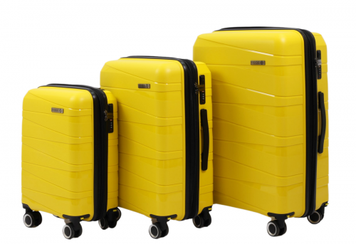 Чемодан - Pride PP201 желтый S (малый)