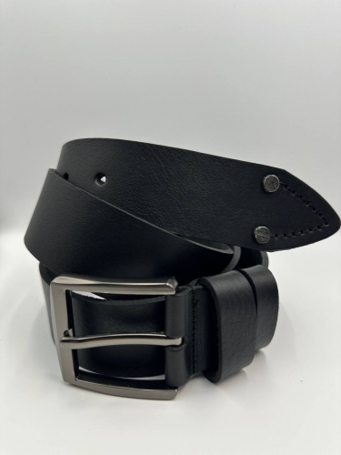 Ремень джинсовый 45ДЖЭК100-107КЛ, черный