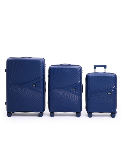Чемодан - Maleta PP-53 синий комплект 3 шт