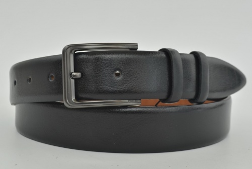 Ремень мужской брючный 35Д-ИСП100 мерия глосс, черный 