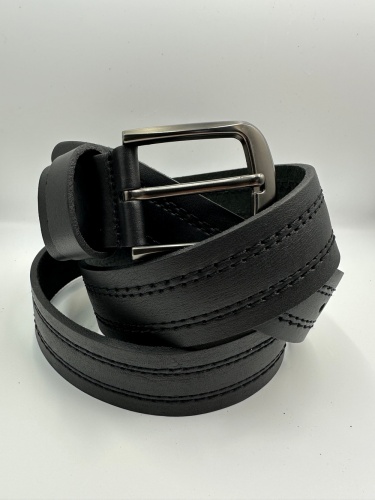 Ремень джинсовый 40ДЖЭК103, черный