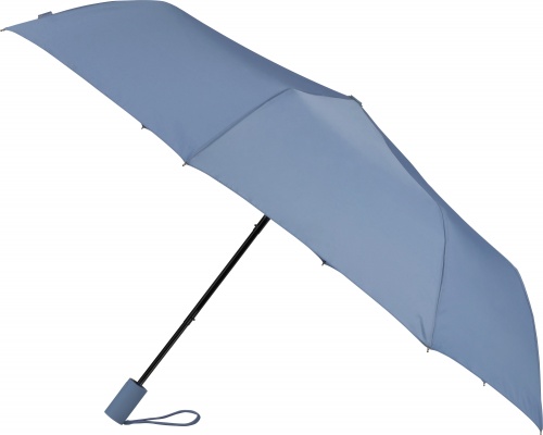 Зонт полуавтоматический складной, 98 см, голубой