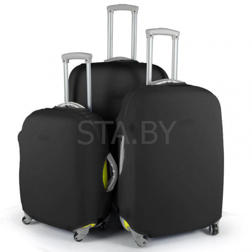 Чехол для чемодана "Сияние" L эластичный черный