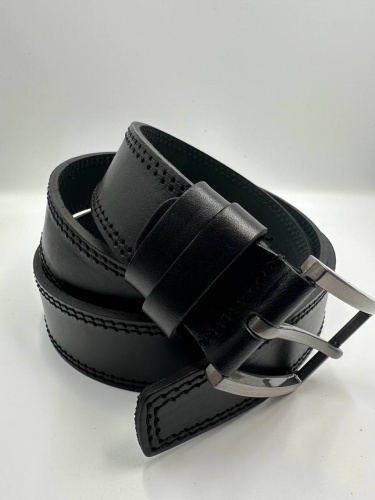 Ремень брючный НП35ММ102 2шитый, черный