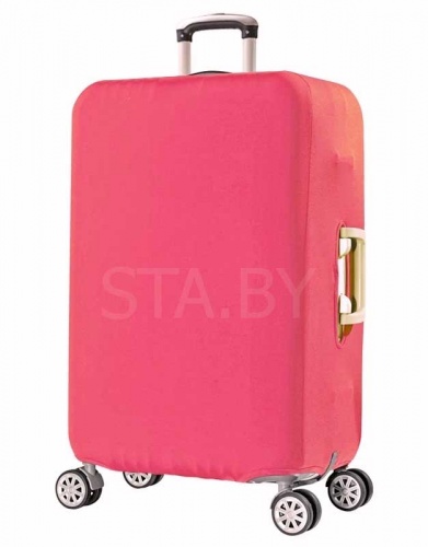 Чехол для чемодана "Сияние" L эластичный розовый
